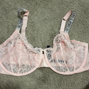 Vs blush bling bra